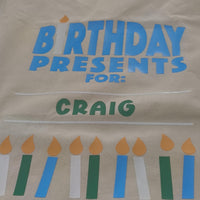Personalised Birthday Gift Sack – Custom Gift Bag for Special Birthdays