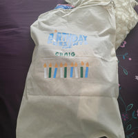 Personalised Birthday Gift Sack – Custom Gift Bag for Special Birthdays