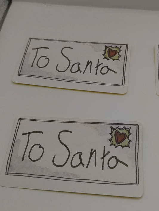 Christmas Stickers - North Pole Air Mail & To Santa Labels