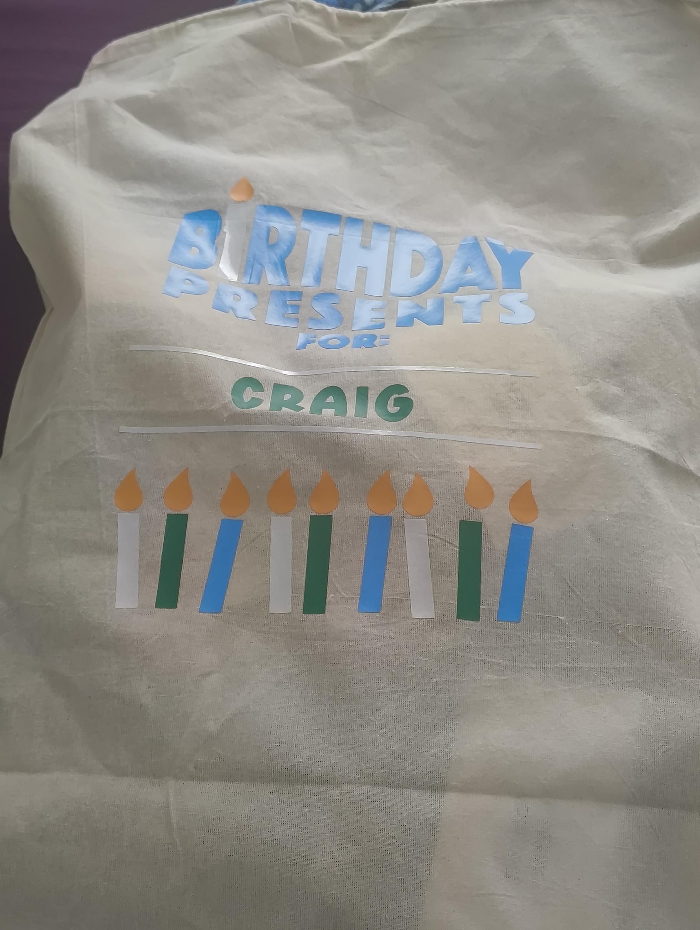 Personalised Birthday Gift Sack – Custom Gift Bag for Special Birthdays