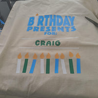 Personalised Birthday Gift Sack – Custom Gift Bag for Special Birthdays
