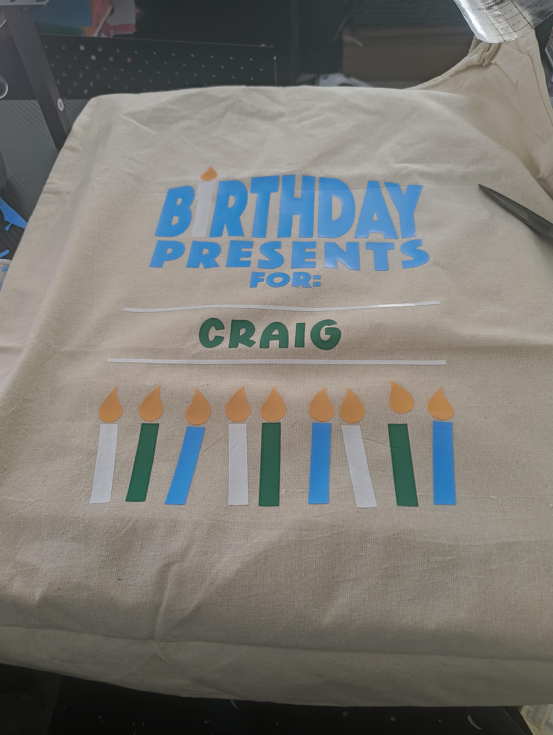 Personalised Birthday Gift Sack – Custom Gift Bag for Special Birthdays