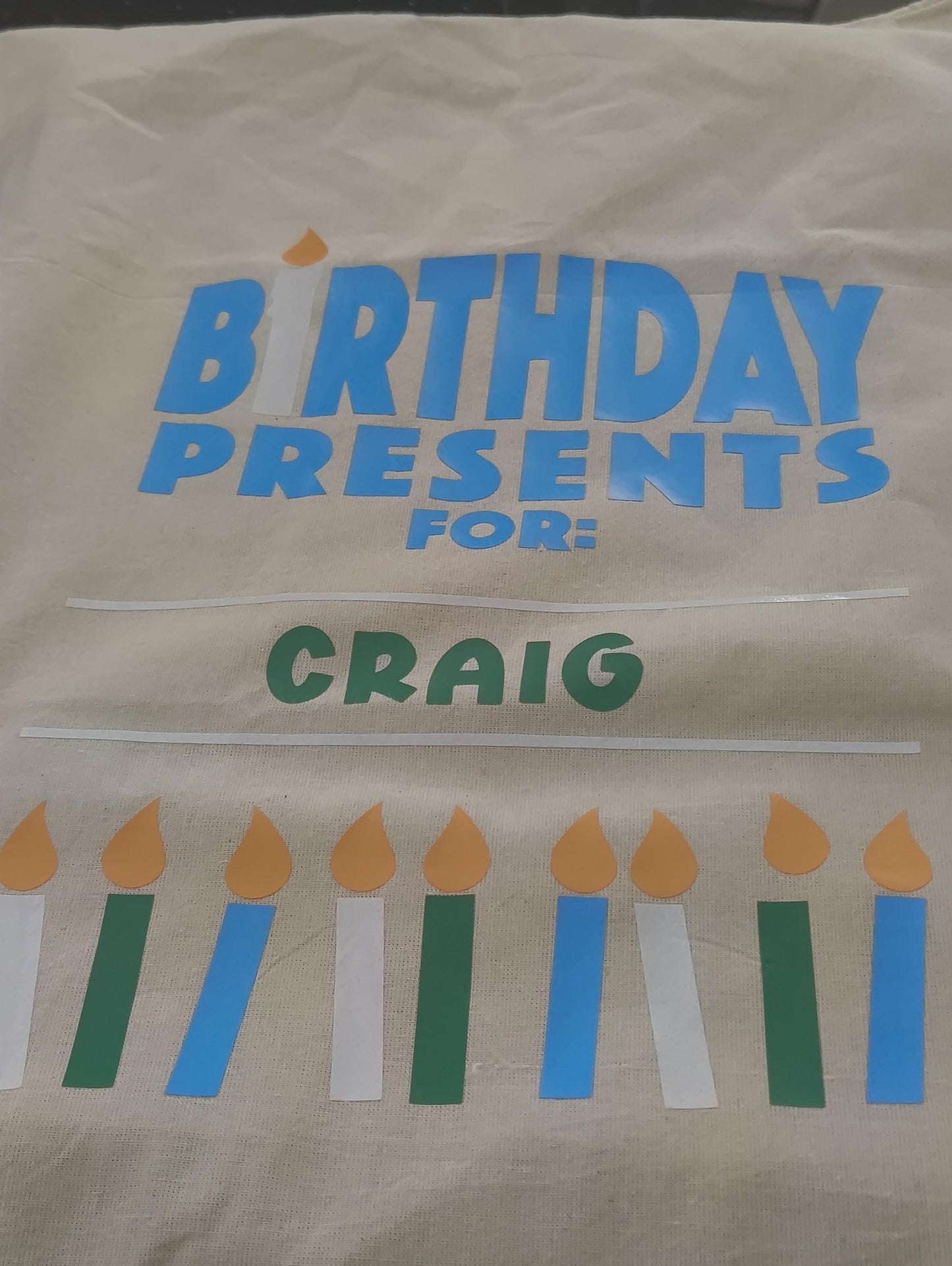 Personalised Birthday Gift Sack – Custom Gift Bag for Special Birthdays
