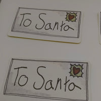 Christmas Stickers - North Pole Air Mail & To Santa Labels