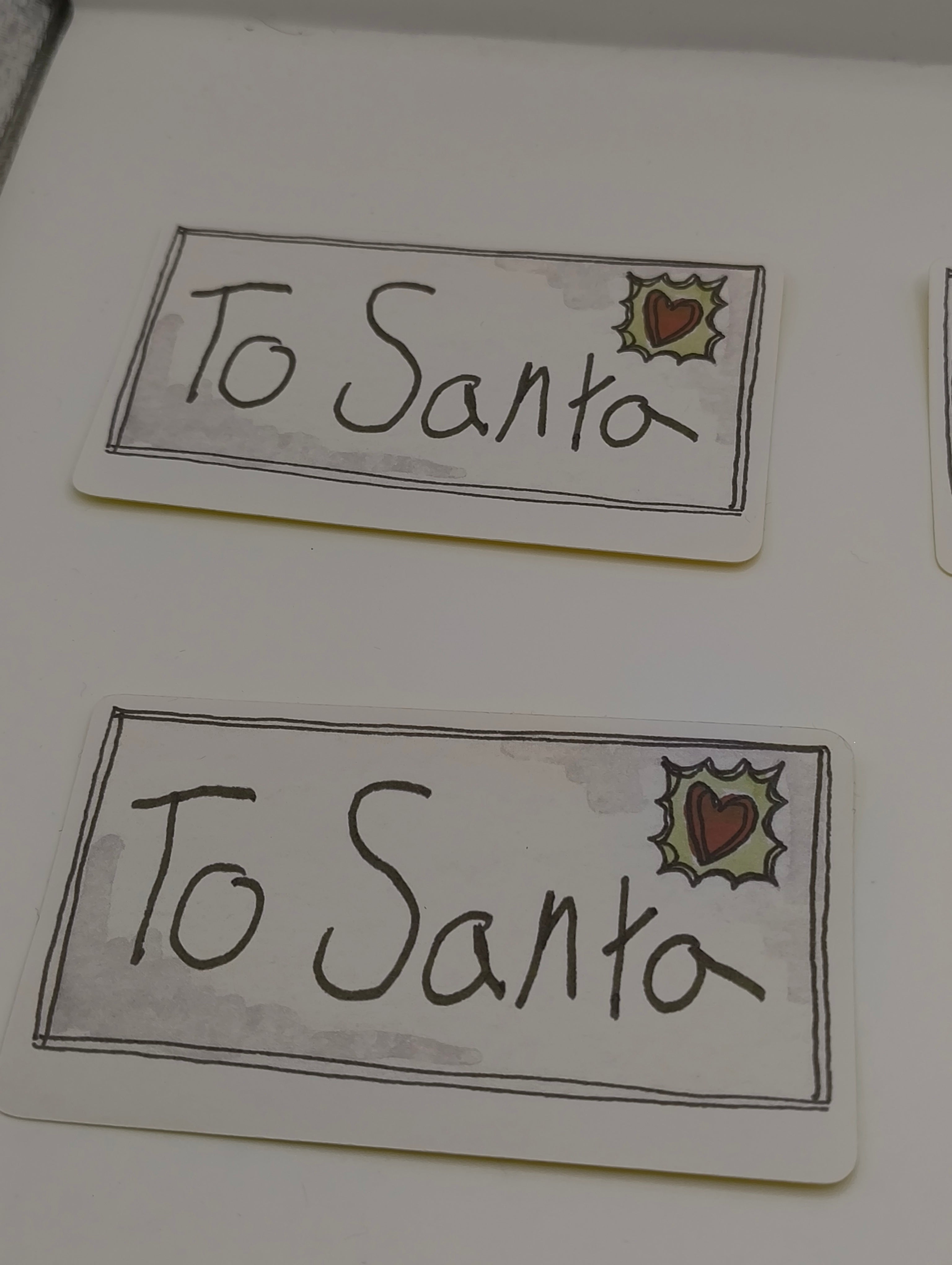 Christmas Stickers - North Pole Air Mail & To Santa Labels