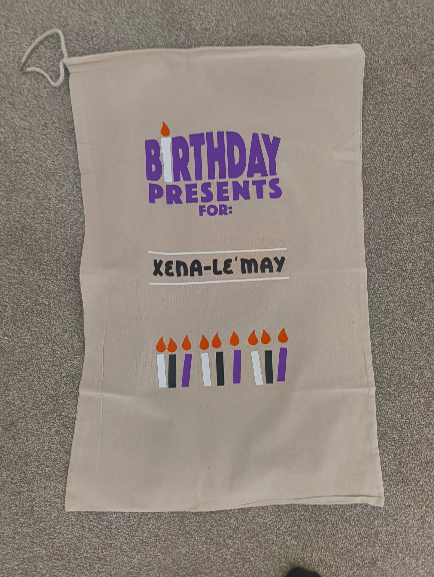Personalised Birthday Gift Sack – Custom Gift Bag for Special Birthdays
