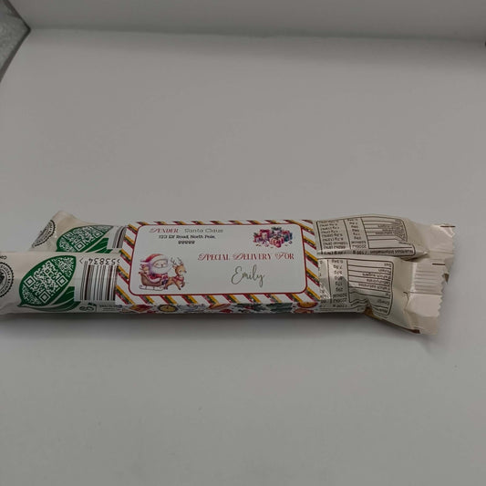 Personalised Christmas Eve box set with Santa letter addressed to Emily.