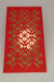 Red money envelope with intricate gold foil floral cut-out design
